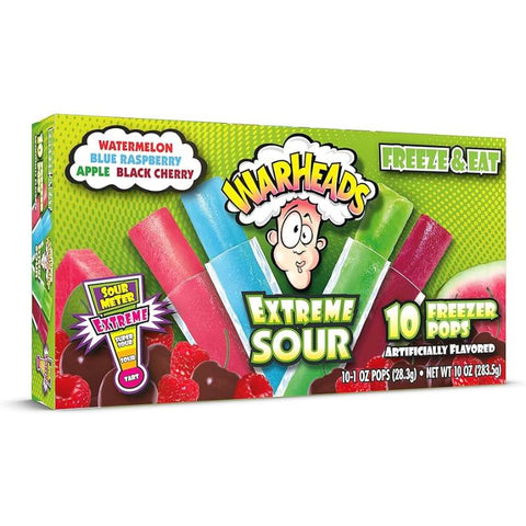 Warheads Freezer Pops Sour 10pk 12x283,5gr