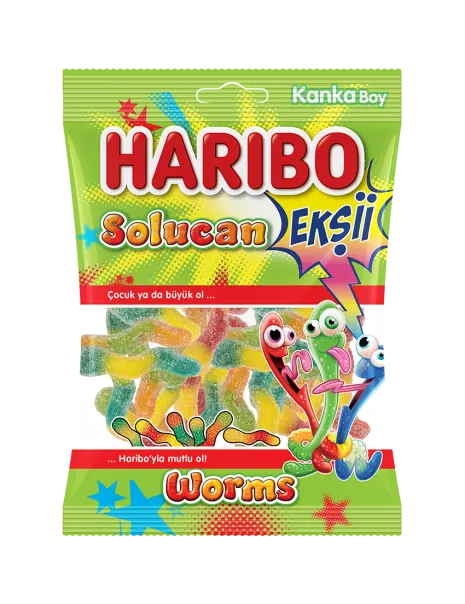 Haribo Fizz Worms 24x70gr