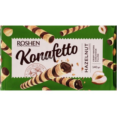 Roshen Waferrolls Hazelnut 15x140gr