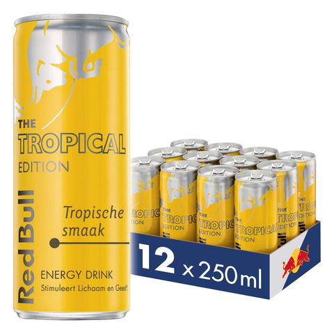 Red Bull YELLOW tropical flavour 12x250ml