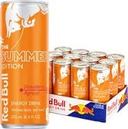 RedBull ORANGE Apricot-strawberry flavour 12x250ml